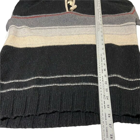 THE TERRITORY AHEAD Sweater Mens Medium‎ Striped Lambs Wool Blend 1/4 zip - Picture 6 of 8